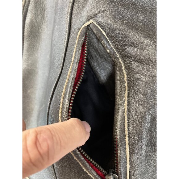 Power Trip Womens Brown Leather Motorcycle casual Jacket SKU 9247 - Picture 6 of 16